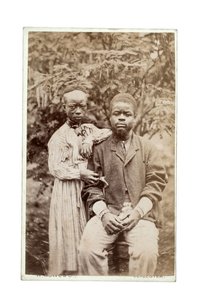 カップル、1870年代（アルブメンプリント） 作： William Rowe